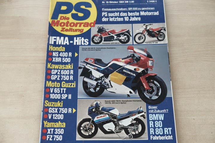 Deckblatt PS Sport Motorrad (10/1984)